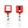 4-Color Process Square Plastic Badge Reel